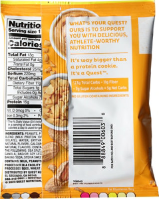 Quest Protein Cookie Peanut Butter - 2.04 Oz - Image 5
