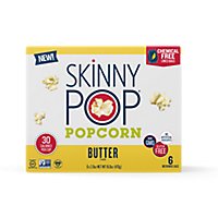 SkinnyPop Butter Microwave Popcorn Box - 6-2.8 Oz - Image 1