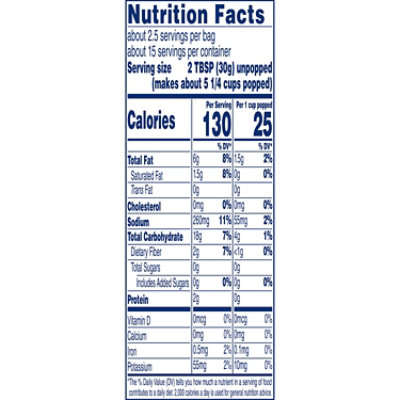 SkinnyPop Microwave Sea Salt Popcorn Microwavable Bags -6-2.8 Oz - Image 3