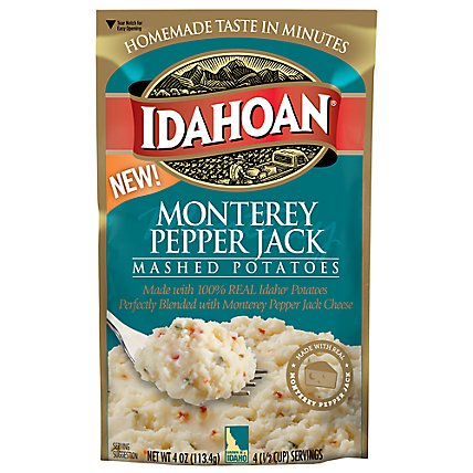 Idahoan Monterey Pepper Jack Mashed Potatoes Pouch - 4 Oz - Image 1