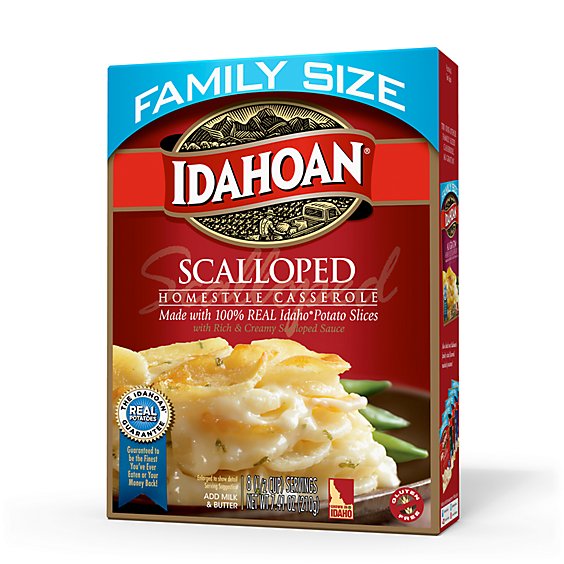 Idahoan Scalloped Homestyle Casserole Family Size Box - 7.34 Oz