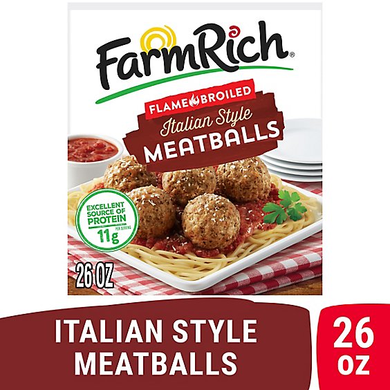 Farm Rich Meatballs Italian Style - 26 Oz