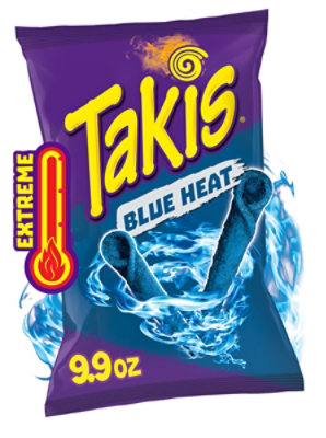 Takis Blue Heat Hot Chili Pepper Rolled Tortilla Chips - 9.9 Oz - Image 1