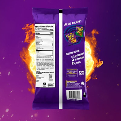 Takis Blue Heat Hot Chili Pepper Rolled Tortilla Chips - 9.9 Oz - Image 5