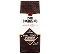 Don Franciscos Coffee Family Reserve Coffee Ground Dark Roast Double French - 10 Oz