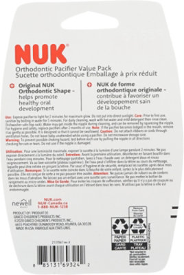 Nuk Pacifier Vlu Sz2 - 3 Count (Colors May Vary) - Image 3