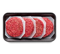 Ground Beef Patty 80% Lean 20% Fat - 1.25 Lb
