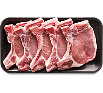 Pork Loin Chop Center Cut Thin Bone In - 1.5 Lbs