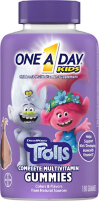 One A Day Kids Multivitamin Gummies Complete Trolls - 180 Count - Image 2