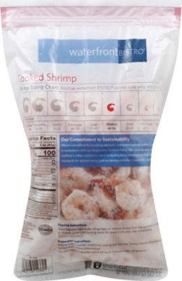 waterfront BISTRO Shrimp Cooked 41-50 Count Tail On Frozen - 2 Lb - Image 3