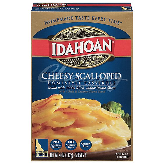 Idahoan Homestyle Casserole Cheesy Scalloped with Creamy Cheese Sauce - 4 Oz
