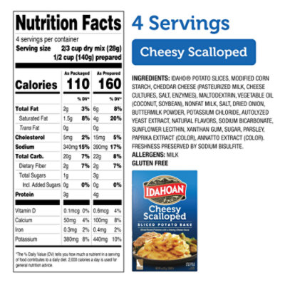 Idahoan Homestyle Casserole Cheesy Scalloped with Creamy Cheese Sauce - 4 Oz - Image 4