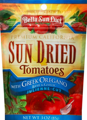 Bella Sun Luci Tomatoes Sun Dried With Greek Oregano Basil & Garlic Julienne Cut - 3 Oz - Image 2