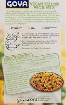 Goya Vegan Yellow Rice Mix - 7 Oz - Image 5