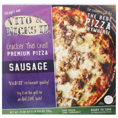 Vito & Nicks Thin Sausage Pizza 12 Inch - 25 Oz - Image 3