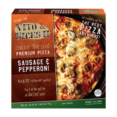 Vito & Nicks II Thin Sausage & Pepperoni Pizza - 25 Oz - Image 1