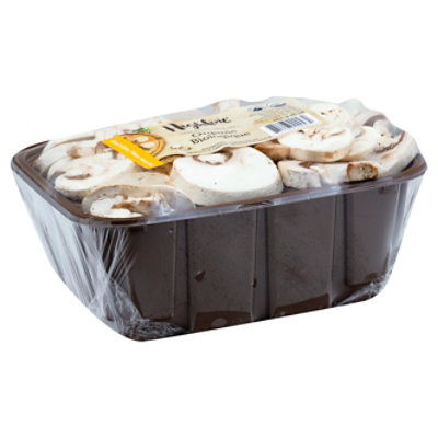 Mushrooms White Sliced Organic - 16 Oz - Image 1