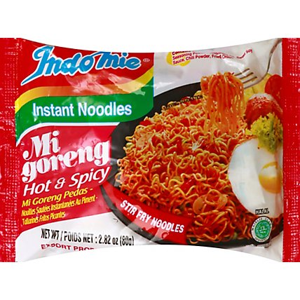 Indomie Instant Noodles Mi Goreng Hot & Spicy - 2.82 Oz - Image 2