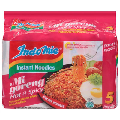 Indomie Mi Goreng Hot-Spicy 5pk - 14.1 Oz