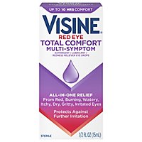 VISINE Eye Drops Red Eye Total Comfort Multi Symptom - 0.5 Fl. Oz. - Image 3