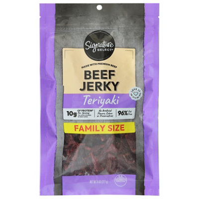 Signature SELECT Beef Jerky Teriyaki Family Size - 8 Oz - Image 3