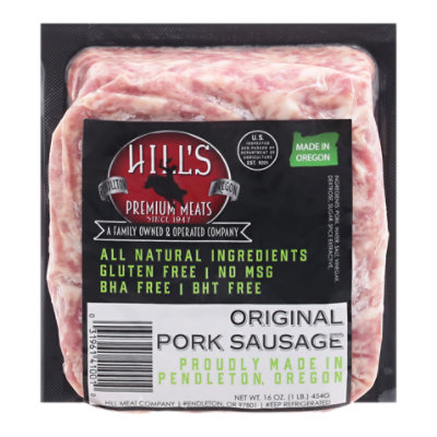 Hill Meat Co Original Sausage - 16 Oz