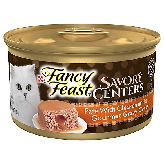 Fancy Feast Cat Food Wet Savory Centers Chicken Pate - 3 Oz