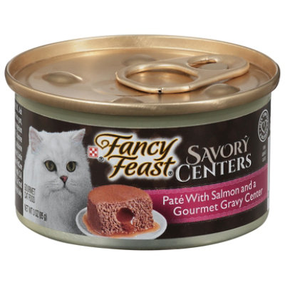 Fancy Feast Cat Food Wet Savory Centers Salmon Pate - 3 Oz