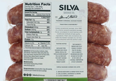 Silva Sausage Beer Bratwurst Abf - 12 Oz - Image 6