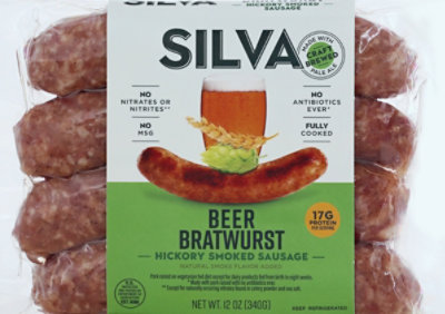 Silva Sausage Beer Bratwurst Abf - 12 Oz - Image 2