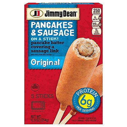 Jimmy Dean Pancakes and Sausage on a Stick Original 5 Count - 12.5 Oz - Image 3