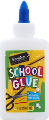 Signature SELECT School Glue Washable Non Toxic - 4 Fl. Oz. - Image 2