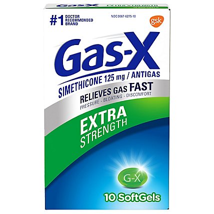 Gsk Gas-X Ex Str Sftgls - 10Count - Image 1