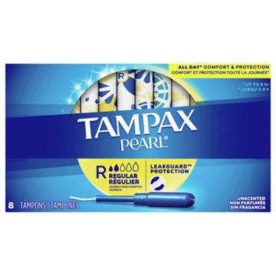 Tampax Pearl Reg - 8 Count - Haggen