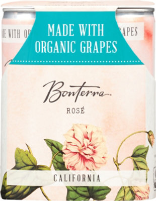 Bonterra Wine Organic Rose California Cans Multipack - 4-250 Ml - Image 4