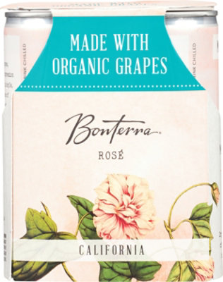 Bonterra Wine Organic Rose California Cans Multipack - 4-250 Ml - Image 2