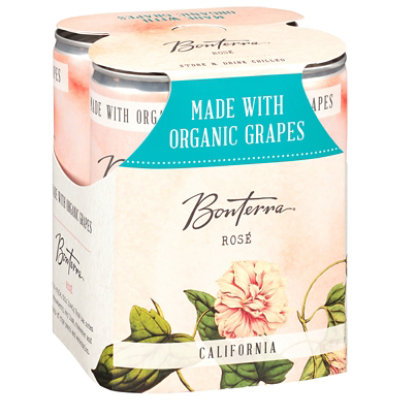 Bonterra Wine Organic Rose California Cans Multipack - 4-250 Ml - Image 1