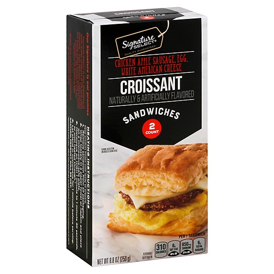 Signature Select Croissant Chicken Sausage Egg Cheese - 8.8 Oz