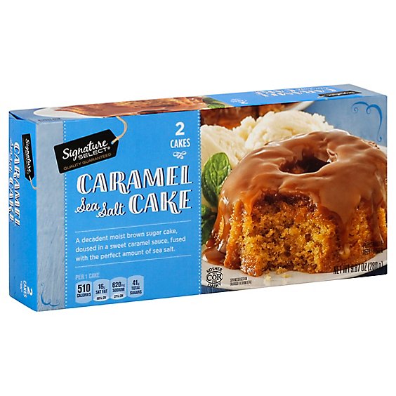 Signature Select Caramel Sea Salt Cake - 9.87 Oz