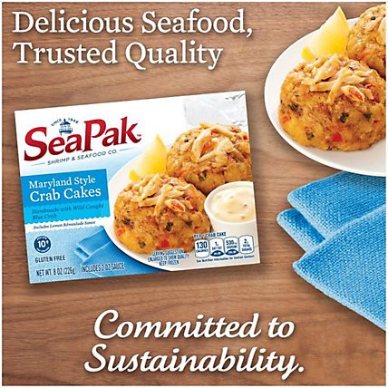 SeaPak Shrimp & Seafood Co. Crab Cakes Maryland Style - 8 Oz - Image 2