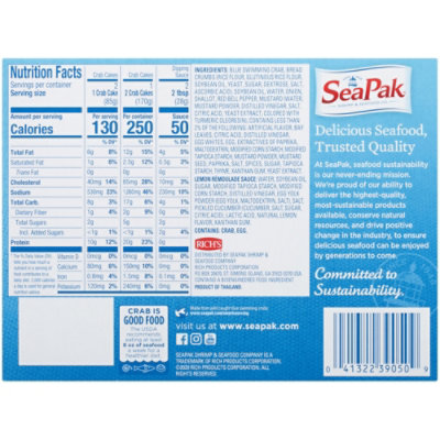 SeaPak Shrimp & Seafood Co. Crab Cakes Maryland Style - 8 Oz - Image 6