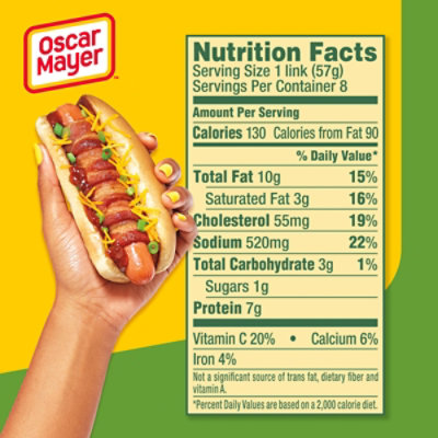 Oscar Mayer Bun-Length Turkey Uncured Franks Hot Dogs Pack - 8 Count - Image 6