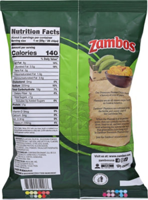 Zambos Plantain Chips Salsa Verde - 5.46 Oz - Image 5