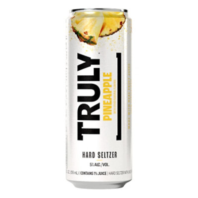 Truly Hard Seltzer Pineapple 5% ABV Slim Cans - 6-12 Fl. Oz. - Image 2