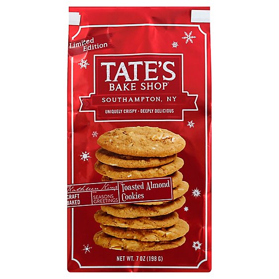 Tates Bake Shop Cookies Toasted Almond - 7 Oz