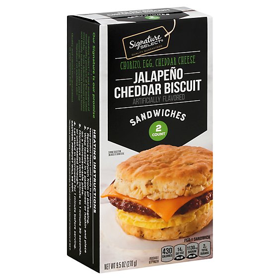 Signature Select Biscuit Jalapeno Chorizo Egg Cheese - 9.5 Oz