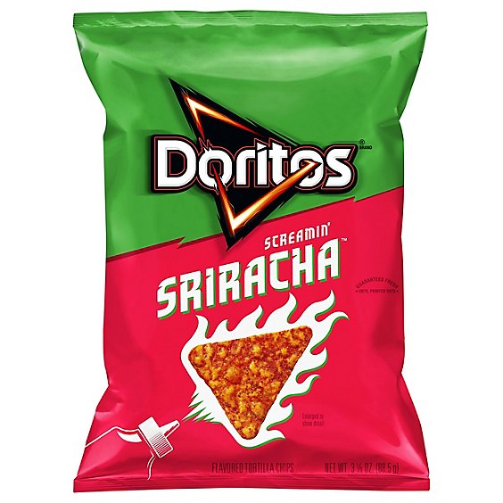 Doritos Tortilla Chips Screamin Sriracha - 3.125 Oz