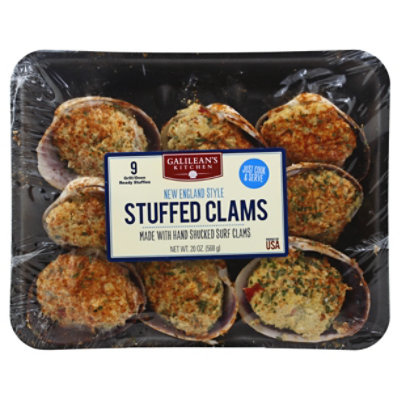 Baked Clams from Our Freezer - One Dozen – Blue Water Fish