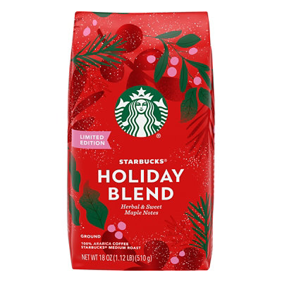 Starbucks Coffee Ground Medium Roast Holiday Blend Bag - 18 Oz - Image 4