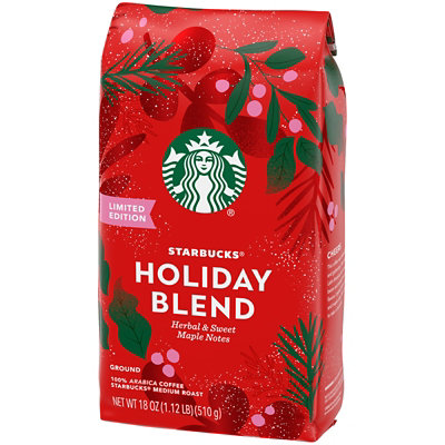 Starbucks Coffee Ground Medium Roast Holiday Blend Bag - 18 Oz - Image 3
